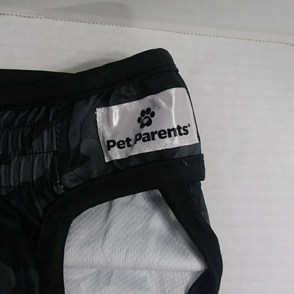 Pet Parents Camo Black & Gray Washable Dog Diaper Size Large *NWOT*